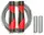 Скакалка Reebok Premium Skipping Rope чорний, червоний Уні 280 см