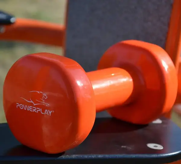 Гантелі вінілові PowerPlay 2 * 1 кг. PP_4103 Помаранчеві (2шт. - пара) + Резинка для фітнесу 7,5кг купити недорого в Україні, фото 9