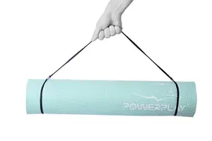 Килимок для йоги та фітнесу PowerPlay 4010 PVC Yoga Mat М'ятний (173x61x0.6) купити