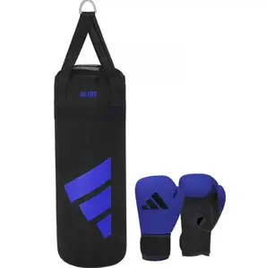 Боксерский набор Adidas Boxing Youth Kit черно-синий 10 ун | Adidas KIT23 купить