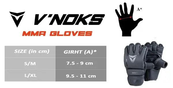 Рукавиці MMA V`Noks Ultima Black L/XL купити недорого в Україні, фото 6