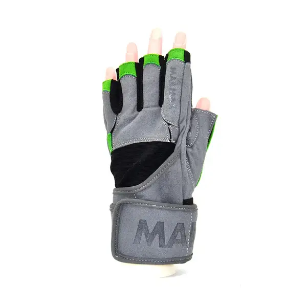 Рукавички для фітнесу MadMax MFG-860 Wild Grey/Green XL купити недорого в Україні, фото 2