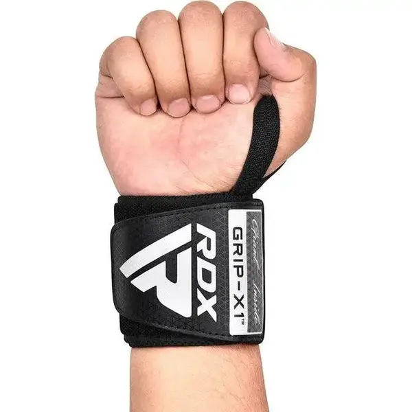 Бинти для зап'ясть (кистьові бинти) RDX WR11 GYM Wrist Wrap Black/Grey купити недорого в Україні, фото 2