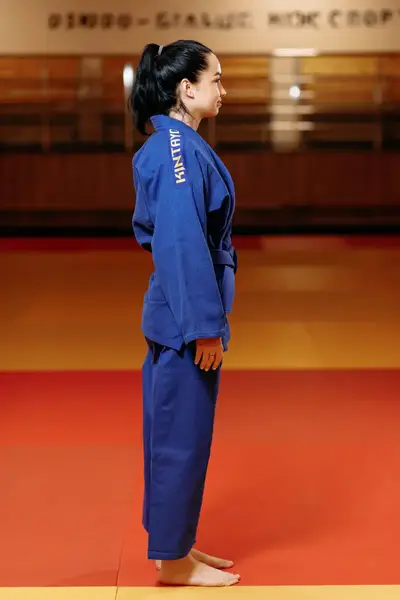 Кимоно для дзюдо синее, TM "Kintayo" Wazari, 170 рост, плотность 650 гр/м.кв. купить недорого в Украине, фото 7