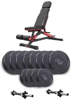 Набор Elitum Titan гантели 2х26кг со скамьей Hop-Sport HS-2090 HB купить