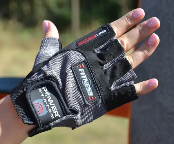 Перчатки для фитнеса Power System PS-2300 Fitness Grey/Black S купить недорого в Украине, фото 2