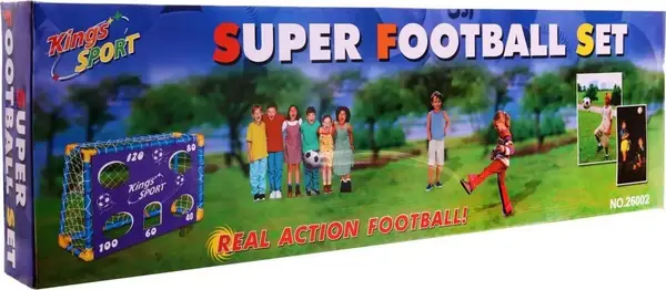 Ворота футбольні дитячі Ramiz ZOG.26002 135 x 100 см, синьо-жовті купити недорого в Україні, фото 5