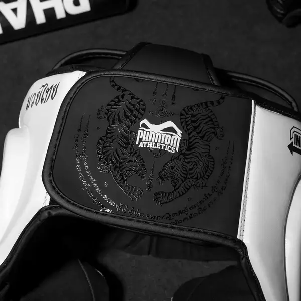 Боксерський шолом Phantom Muay Thai Full Face White купити недорого в Україні, фото 9