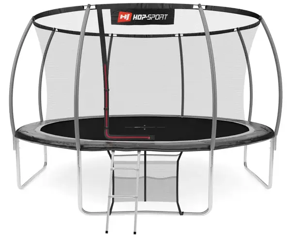 Батут Hop-Sport Premium 14ft (427см) черно-серый с внутренней сеткой купить недорого в Украине, фото 4