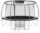 Батут Hop-Sport Premium 14ft (427см) черно-серый с внутренней сеткой купить