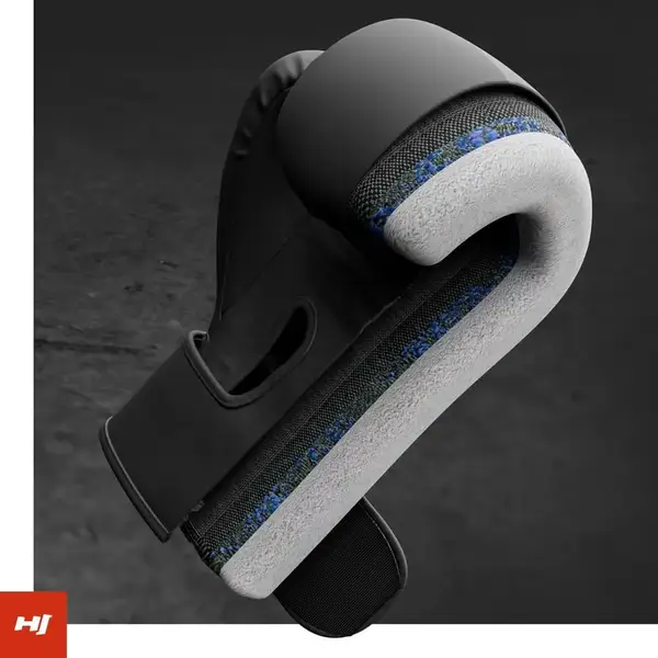 Боксерські рукавиці Hop-Sport HS-BG12 12oz чорні купити недорого в Україні, фото 6